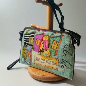 Afternoon High Tea "Take‎ Life One Cup At A Time" Crossbody bag